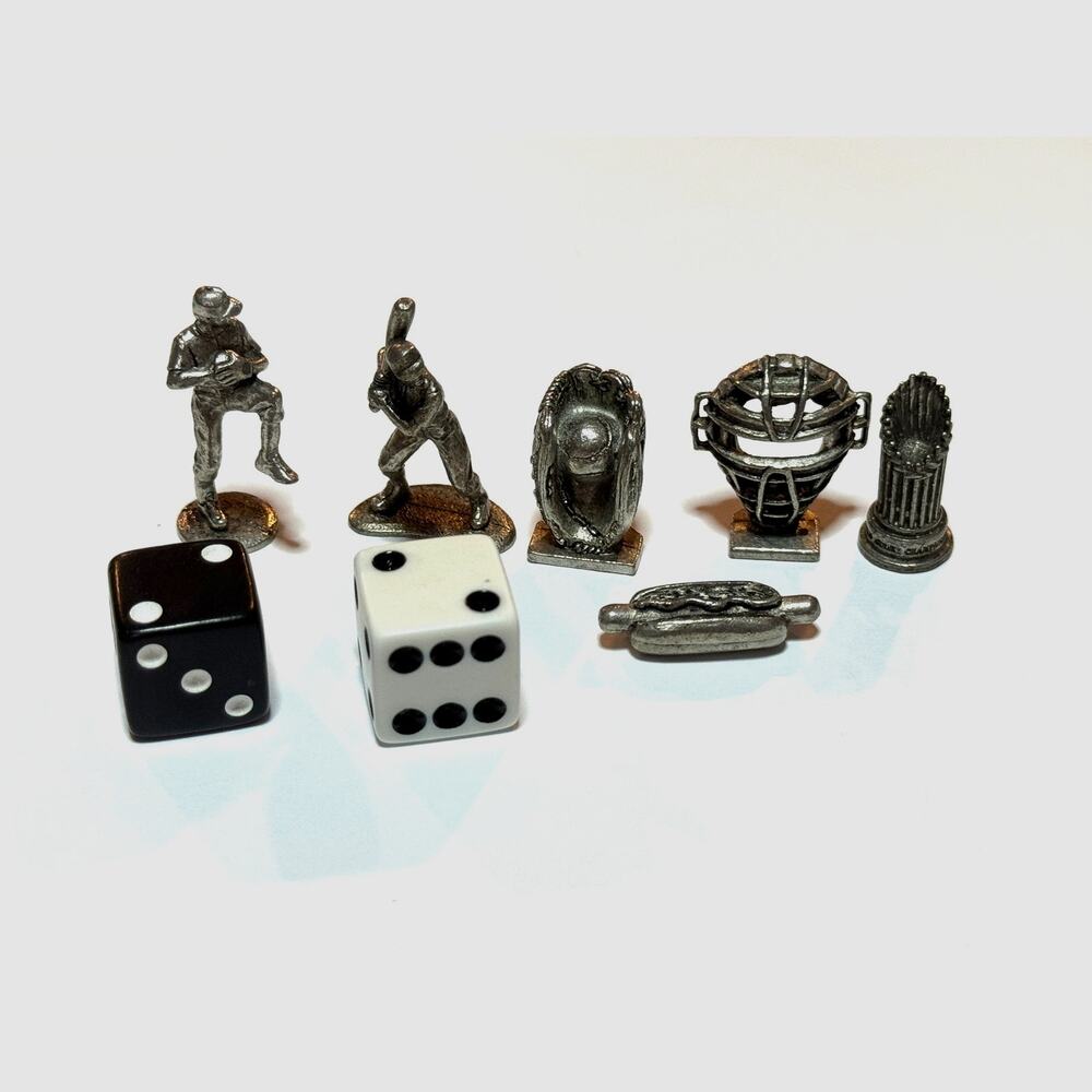 Monopoly Replacement Fantasy Baseball Pewter Pieces Tokens